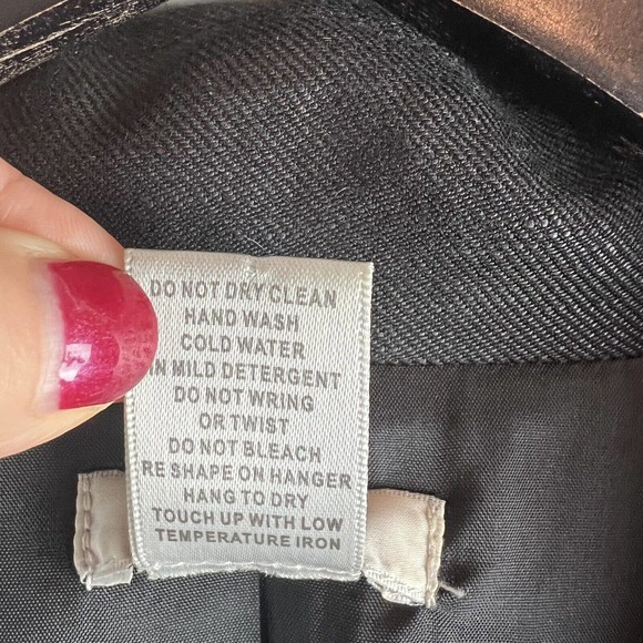 Vtg Cache Blazer S Oversized Linen Blend One Button Jacket - Picture 6 of 8